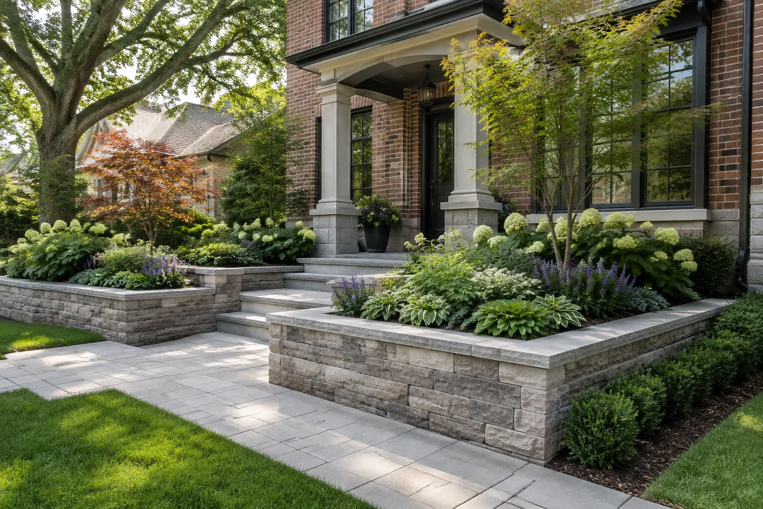 Garden & Seating Walls wall material and finish options