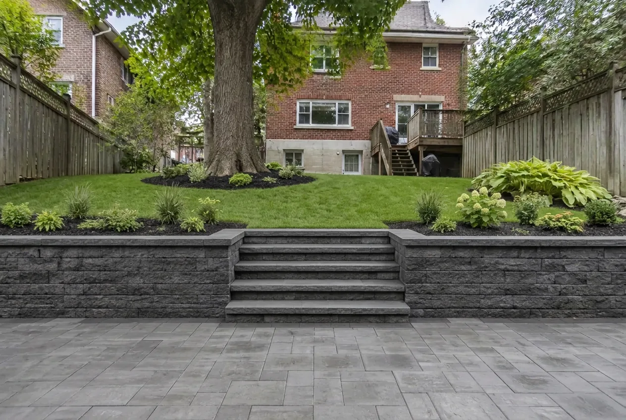 Repair & Replacement retaining wall example